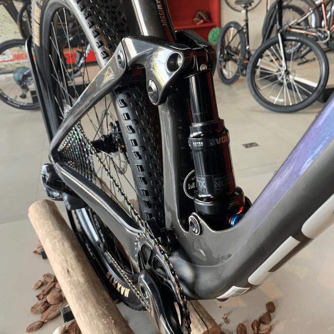 Bicicleta Scott Spark RC Team XX1 12v Camaleão e Preto - Seminova
