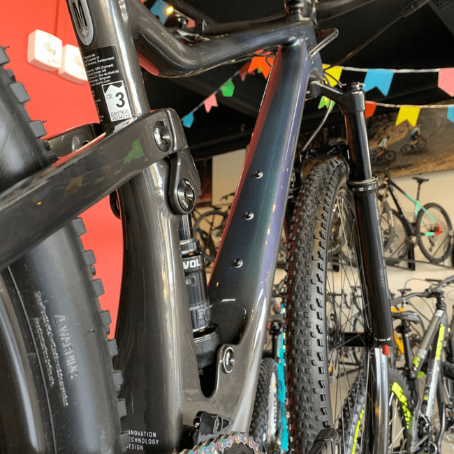 Bicicleta Scott Spark RC Team XX1 12v Camaleão e Preto - Seminova