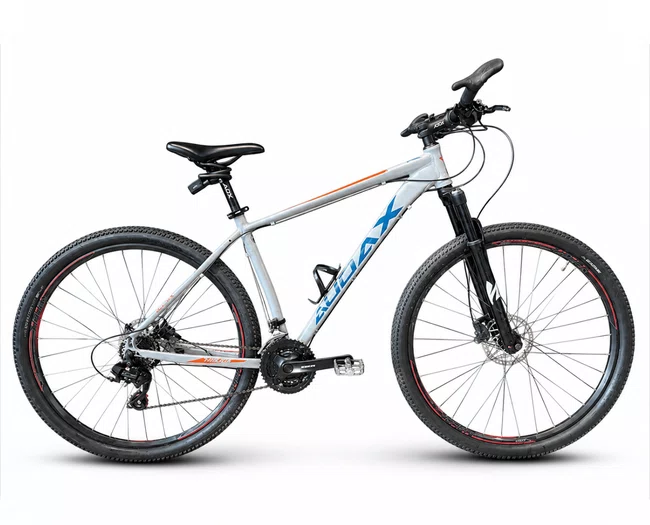 Bicicleta Seminova A29 Audax Havok TX Shimano Torney 24V T-19 Cinza/Azul/Laranja