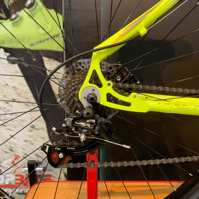 Bicicleta Ecos Onix Aro 29 Tourney 21v Roxo e Verde - Seminova