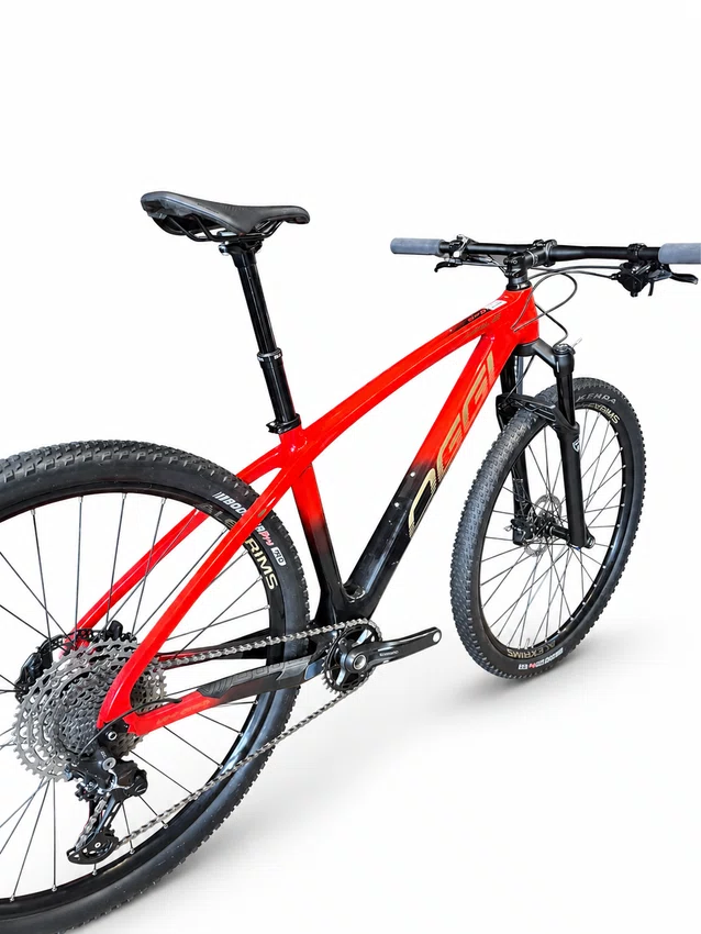 Bicicleta Seminova A29 Oggi Agile Sport Deore 12v T-17 Vermelho/Preto/Dourado