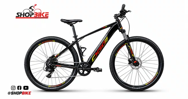 Bicicleta Seminova A29 Oggi Big Wheel 8.0 Shimano 7V T-17 Preto/Amarelo/Vermelho