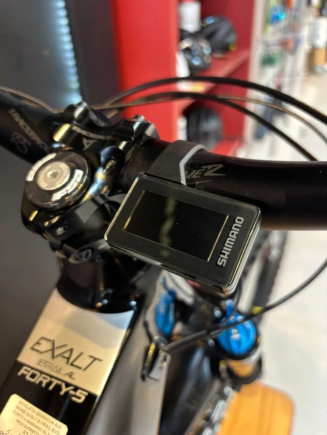 Bicicleta seminova a29 sense exalt e-trail evo forty-5 shimano slx 12v prata/preto