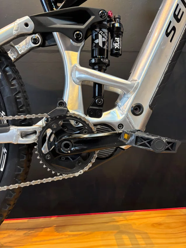 Bicicleta seminova a29 sense exalt e-trail evo forty-5 shimano slx 12v prata/preto