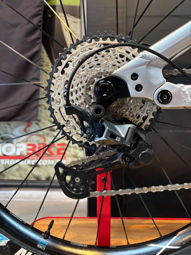 Bicicleta seminova a29 sense exalt e-trail evo forty-5 shimano slx 12v prata/preto