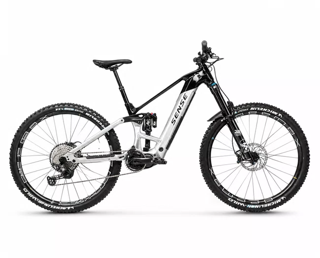 Bicicleta seminova a29 sense exalt e-trail evo forty-5 shimano slx 12v prata/preto