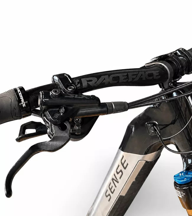 Bicicleta Seminova A29 Sense Exalt E-trail Evo Forty-5 Shimano SLX 12v Prata/Preto