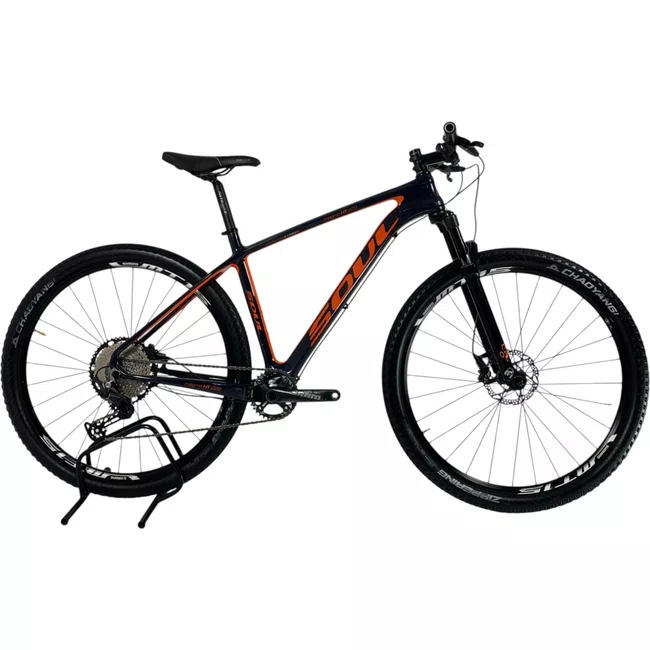 Bicicleta Soul Magma Ht 229 Deore Aro 29 12v Azul e Laranja - Seminova