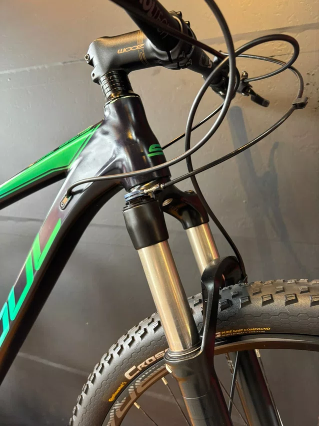 Bicicleta seminova a29 soul sl529 sram nx 12v t-17 preta/verde