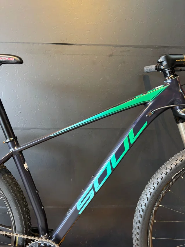 Bicicleta seminova a29 soul sl529 sram nx 12v t-17 preta/verde