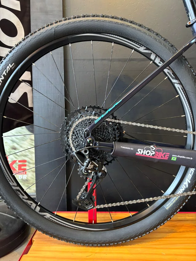 Bicicleta seminova a29 soul sl529 sram nx 12v t-17 preta/verde