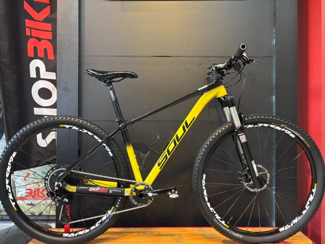 Bicicleta seminova a29 soul sl829 sram nx 12v t-17 preto/amarelo