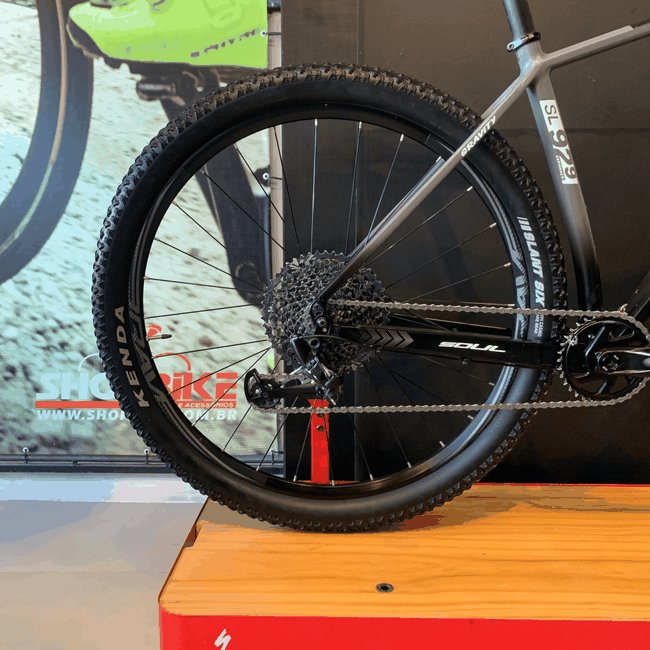 Bicicleta  A29 Soul SL929 GX 12v T-19 Cinza e Preta Seminova