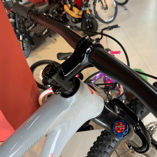 Bicicleta Specialized Epic Ht S-Works Aro 29 AXS XX1 12V Branco e Vermelho - Seminova
