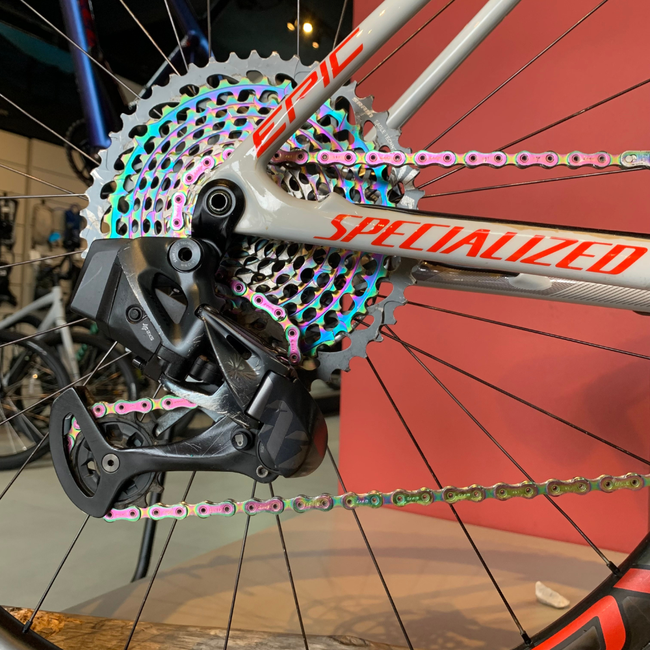 Bicicleta Specialized Epic Ht S-Works Aro 29 AXS XX1 12V Branco e Vermelho - Seminova
