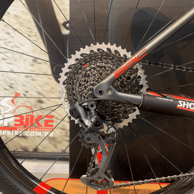 Bicicleta  A29 Specialized Epic HT X01 12v T-15 Preta e Vermelha Seminova