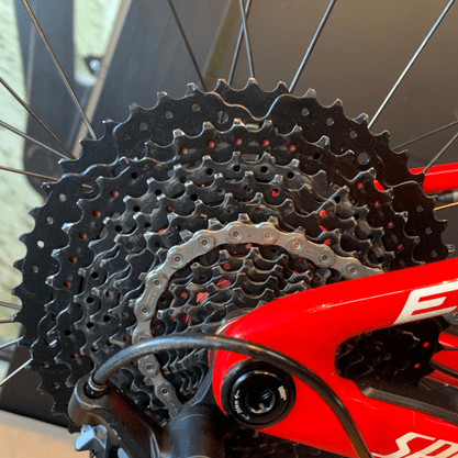 Bicicleta Specialized Epic Race Full Comp Carbon Aro 29 SLX 12v 2021 Vermelho e Branco -  Seminova