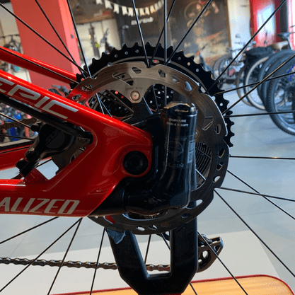 Bicicleta Specialized Epic Race Full Comp Carbon Aro 29 SLX 12v 2021 Vermelho e Branco -  Seminova