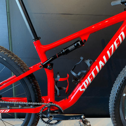 Bicicleta Specialized Epic Race Full Comp Carbon Aro 29 SLX 12v 2021 Vermelho e Branco -  Seminova