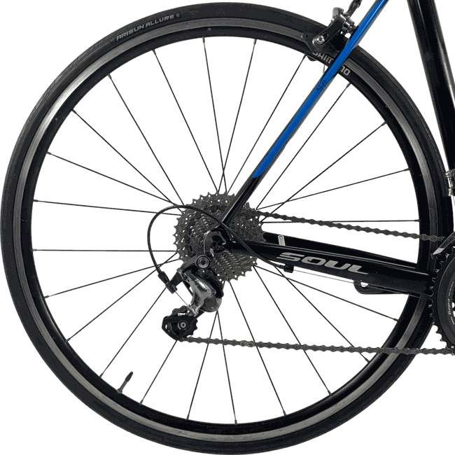 Bicicleta Soul 3R1 Aro 700 Tiagra 20v Preto e Vermelho e Azul - Seminova