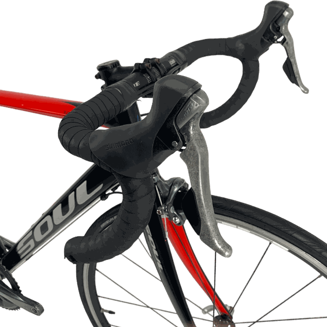 Bicicleta Soul 3R1 Aro 700 Tiagra 20v Preto e Vermelho e Azul - Seminova