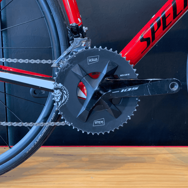 Bicicleta Specialized Tarmac SL6 Aro 700 105 22v Vermelha e Branca - Seminova