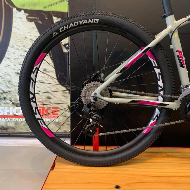 Bicicleta Sense Fun Comp 2023 Tourneytx 16v Creme e Rosa