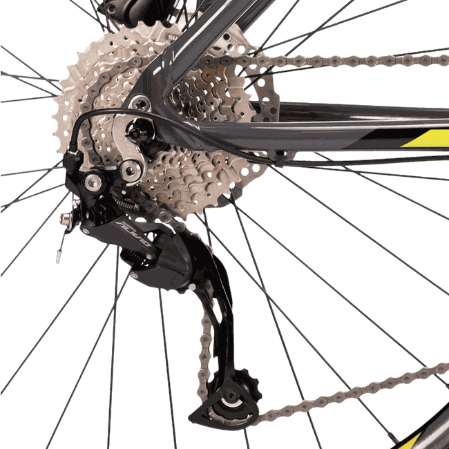 Bicicleta Sense Fun Evo 2023 Aro 29 Alivio 18v Grafite e Amarelo
