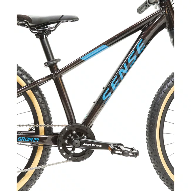 Bicicleta Sense Grom Aro 24 Evo Cues 9v Marrom e Azul