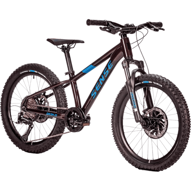 Bicicleta Sense Grom Evo 2024 Aro 20 Acera 8v Marrom e Azul