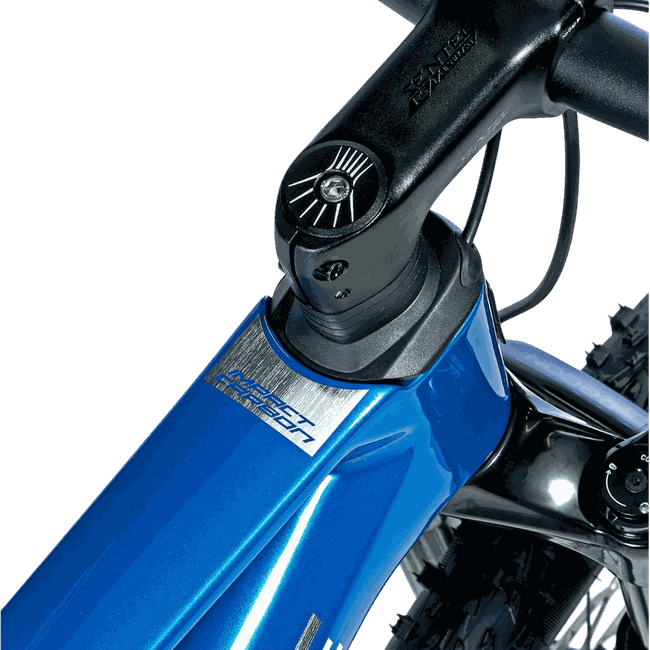 Bicicleta Sense Impact Carbon Pro 2024 Deore 12v Azul e Carbono e Prata