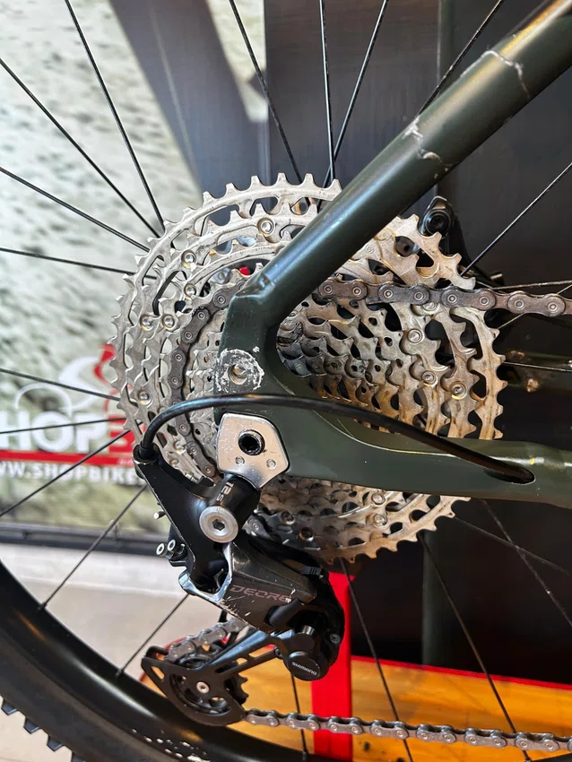 Bicicleta Sense Impact E-trail Aro 29 Deore 12v Verde e Preta - Seminova