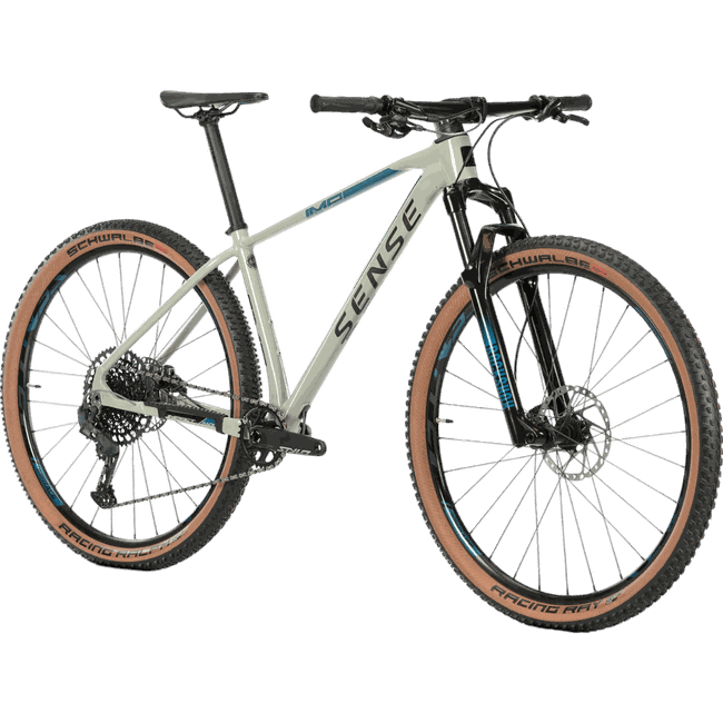 Bicicleta Sense Impact Race 2023 Aro 29 Sram GX 12v Cinza e Azul