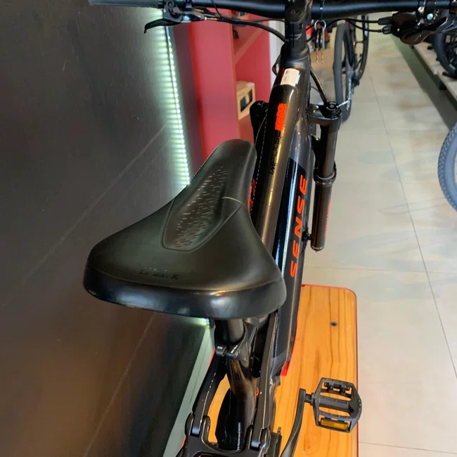 Bicicleta Sense Impulse E-Trail Aro29 Deore 12v Cinza e Laranja - Seminova