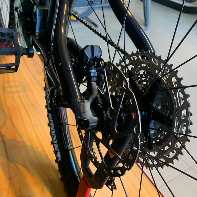 Bicicleta Sense Impulse E-Trail Aro29 Deore 12v Cinza e Laranja - Seminova