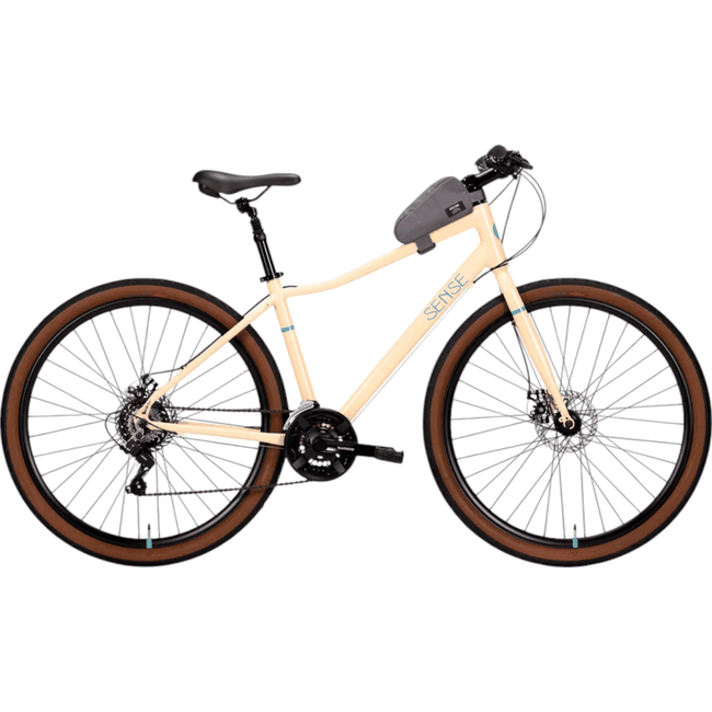 Bicicleta Sense Move Fitness Aro 29 Tourney 21v Creme e Aqua