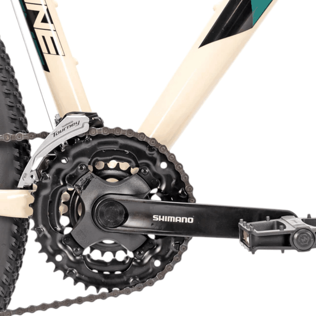 Bicicleta Sense One 2023 Aro 29 Tourney 21v Creme e Aqua