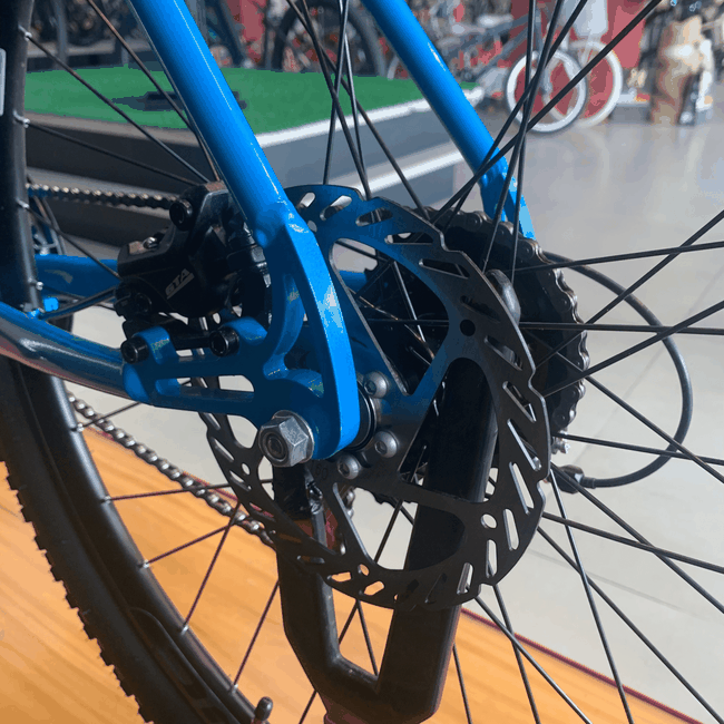 Bicicleta Sinc Tempo Aro 29 Shimano Tourney 21v Azul e Preto - Seminovo