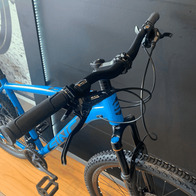 Bicicleta Sinc Tempo Aro 29 Shimano Tourney 21v Azul e Preto - Seminovo