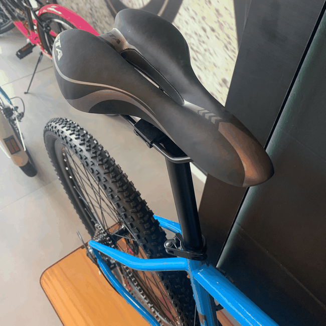 Bicicleta Sinc Tempo Aro 29 Shimano Tourney 21v Azul e Preto - Seminovo
