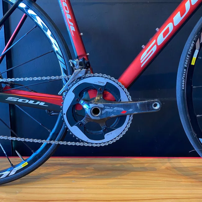 Bicicleta Soul 3r3 Ultra Light Ded Aro 700 22v Vermelho e Preto - Seminova