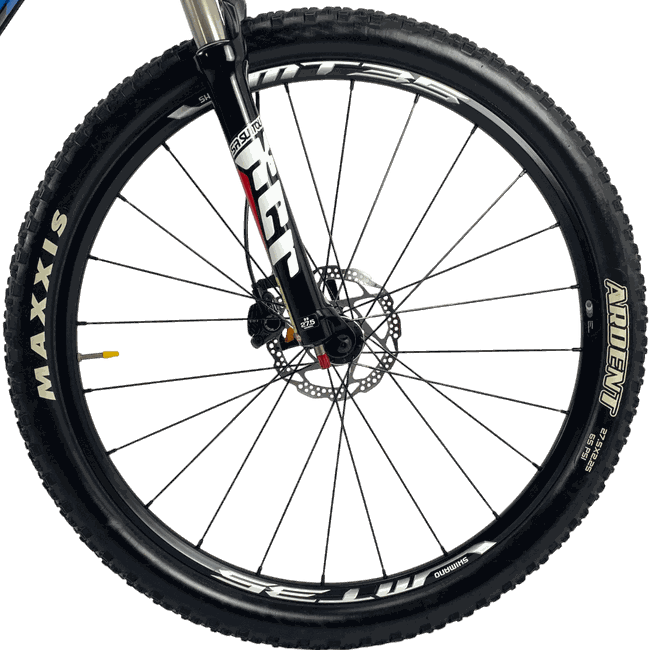 Bicicleta Soul Carbon 927 Aro 27,5 XT 30v Preta e Azul - Seminova