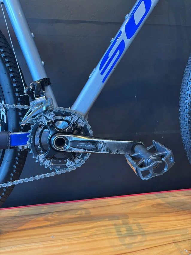 Bicicleta Soul HT SL 529 Aro 29 Deore 20v T-19 Cinza e Azul - Seminova