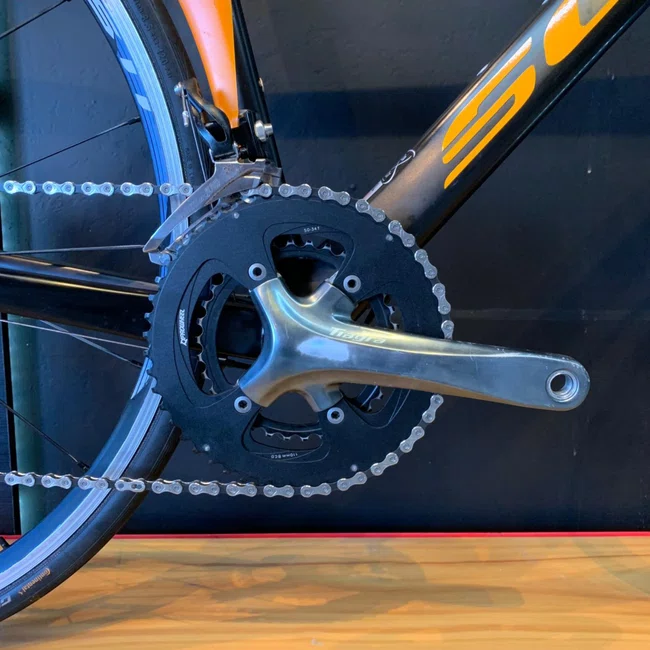 Bicicleta Soul Ironfox Aro 700 Tiagra 20v Preto Laranja - Seminova