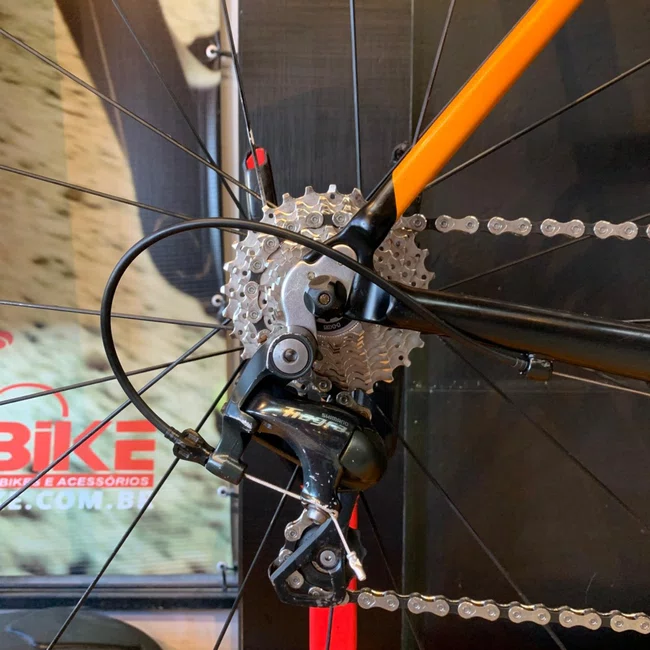 Bicicleta Soul Ironfox Aro 700 Tiagra 20v Preto Laranja - Seminova