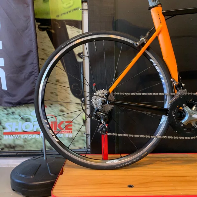 Bicicleta Soul Ironfox Aro 700 Tiagra 20v Preto Laranja - Seminova