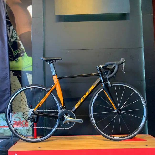 Bicicleta Soul Ironfox Aro 700 Tiagra 20v Preto Laranja - Seminova