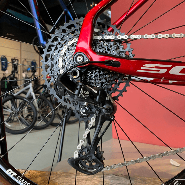 Bicicleta Soul Krakatoa Aro 29 NX 12V Vermelha e Prata - Seminova