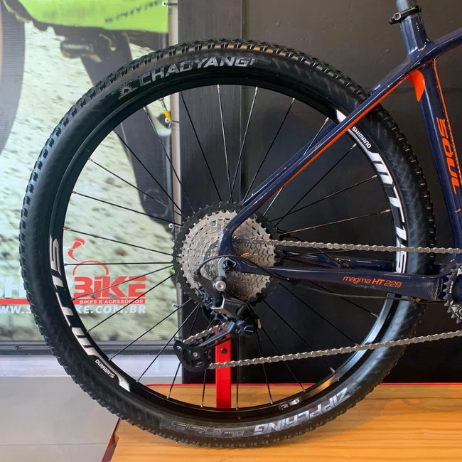 Bicicleta Soul Magma Ht 229 Deore Aro 29 12v Azul e Laranja - Seminova