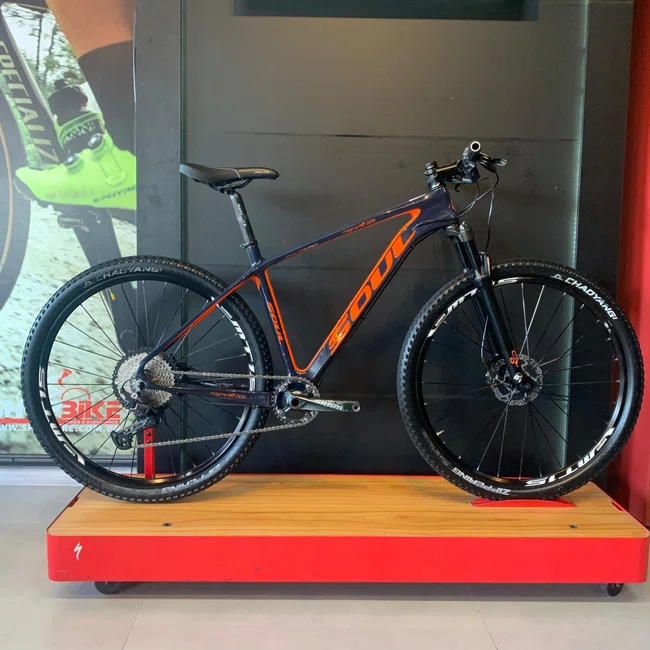 Bicicleta Soul Magma Ht 229 Deore Aro 29 12v Azul e Laranja - Seminova